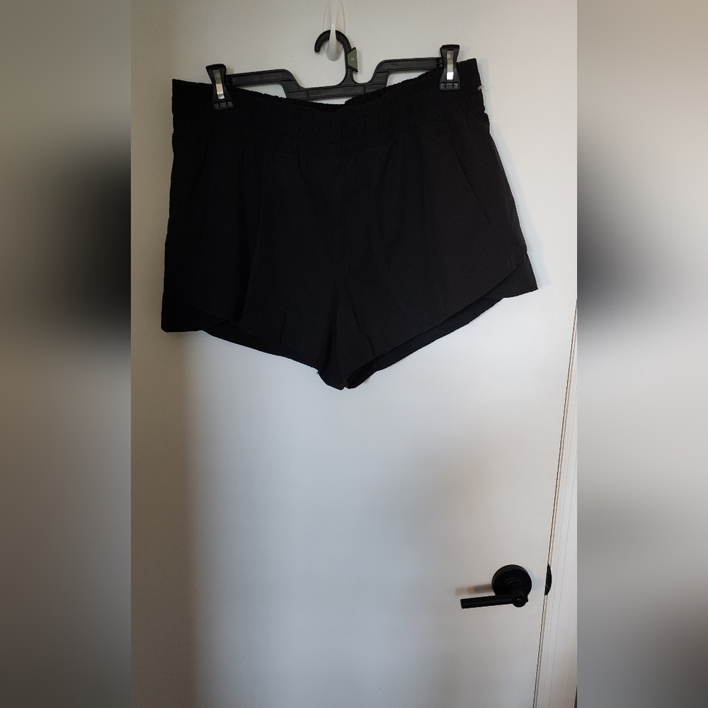 Gray Drawstring Athletic Shorts - image 3